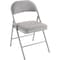 Global Industrial Fabric Seat Folding Chair, Gray 607864GY - alternate 1